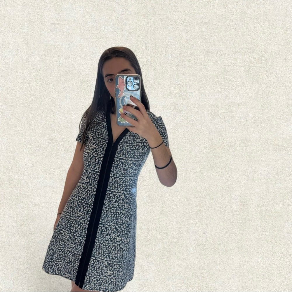 Tory Burch Black and White Mini Dress